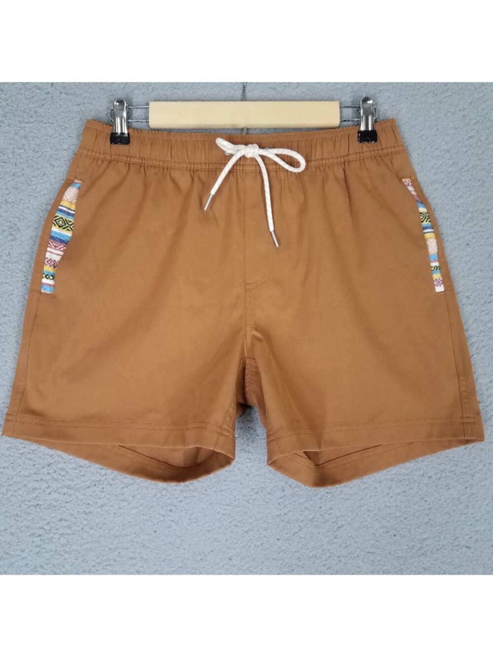 Wowie Sapien Shorts Mens Medium 4.5" Casual Lounge Travel Comfort Active Tumeric